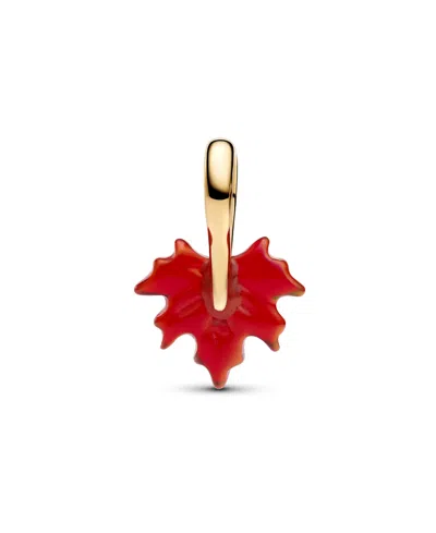 Pandora Lab-created Opal Maple Leaf Dangle Charm In Multi