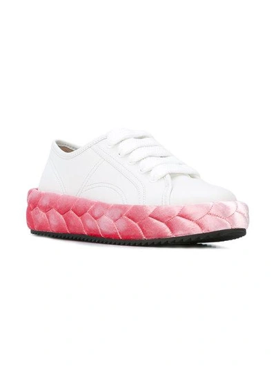 Shop Marco De Vincenzo Braided Sole Sneakers In White