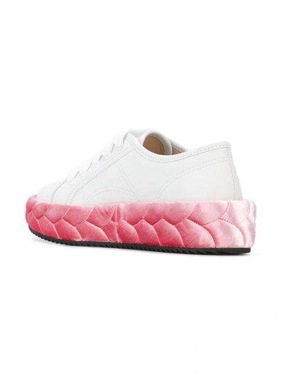 Shop Marco De Vincenzo Braided Sole Sneakers In White