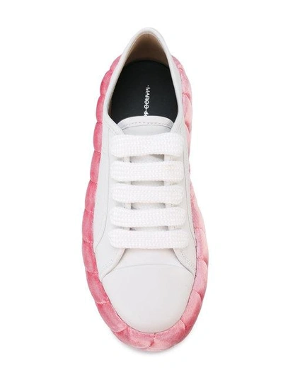 Shop Marco De Vincenzo Braided Sole Sneakers In White