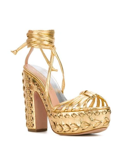 Shop Alchimia Di Ballin Eryn 130 Platform Sandals In Gold
