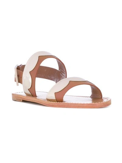 Shop Red Valentino Strap Sandals  In Grey