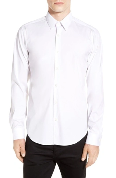 Shop Theory 'sylvain' Trim Fit Long Sleeve Sport Shirt In White