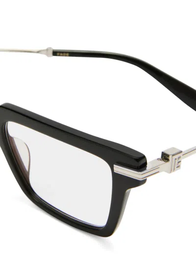 Balmain Rectangle-frame Glasses In Red
