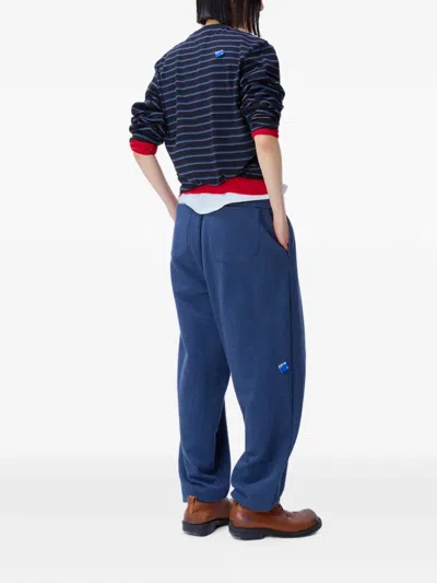 Ader Error Striped Long-sleeve T-shirt In Blue