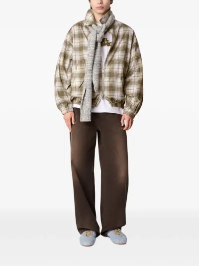 Axel Arigato Terra Check-pattern Jacket In Neutral