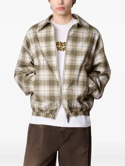 Axel Arigato Terra Check-pattern Jacket In Neutral