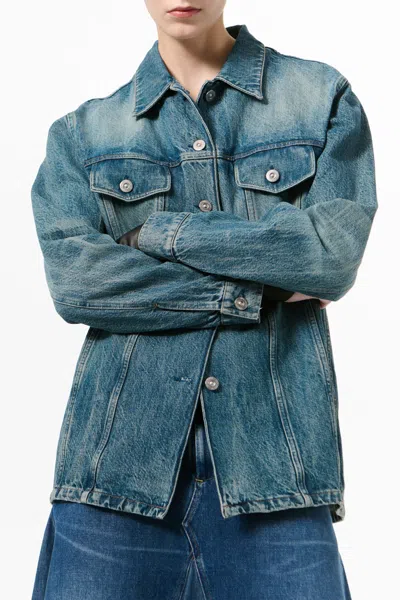 Our Legacy Button-front Denim Jacket In Blue