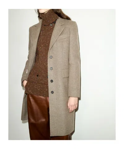 Maxco. Single-breasted Wool-blend Coat In Gray