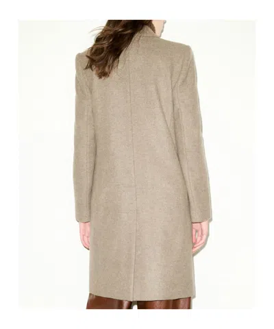 Maxco. Single-breasted Wool-blend Coat In Gray