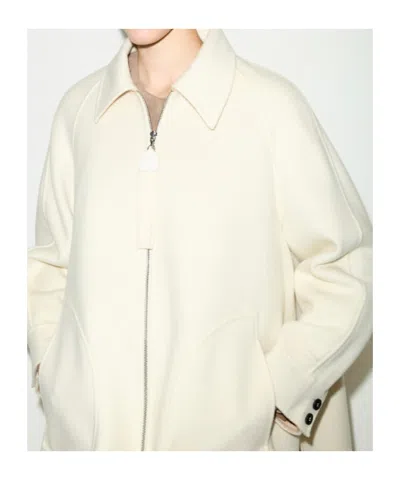 Maxco. Double-woven Wool Jacket In Neutral
