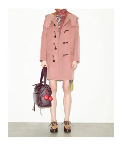 Maxco. Wool-blend Duffel Coat In Pink