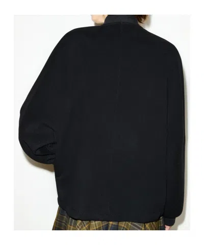 Maxco. Double-woven Wool Bomber Jacket In Black