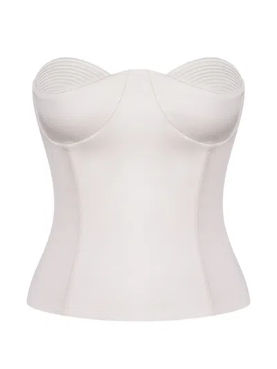 Anna October Raya Strapless Corset In White