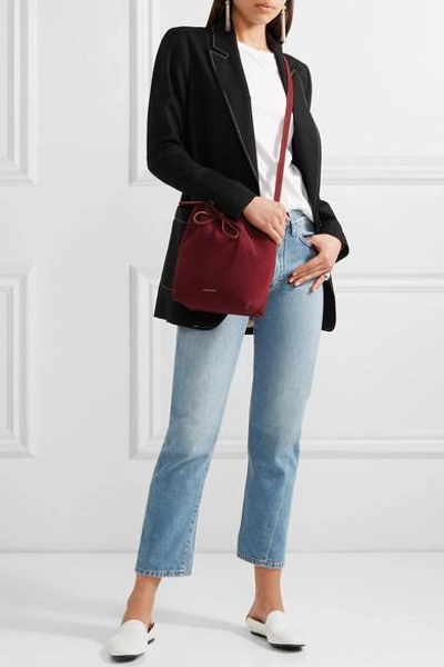 Mansur gavriel suede mini bucket bag outlet