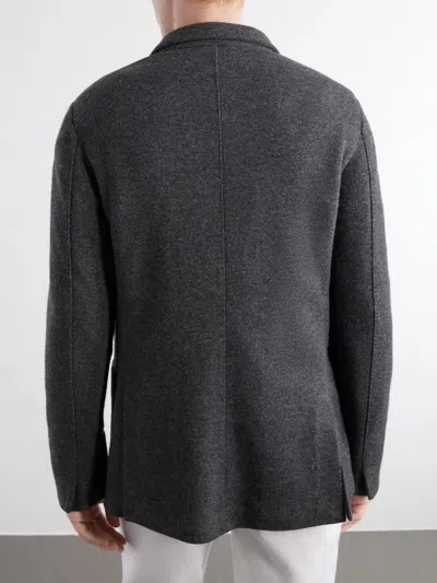 Anderson & Sheppard Unstructured Wool And Cashmere-blend Blazer In Multi