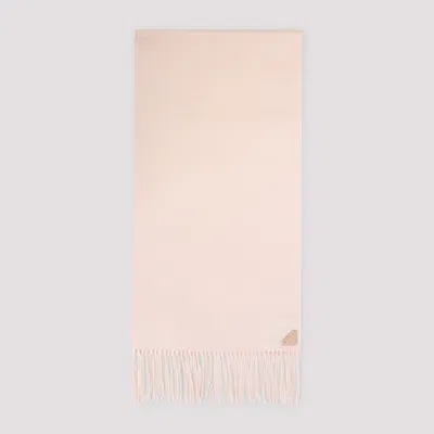 Prada Sciarpa In Seta E Cashmere In Pink