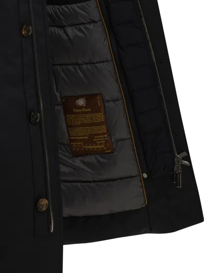Moorer Long Down Padded Coat In Multi