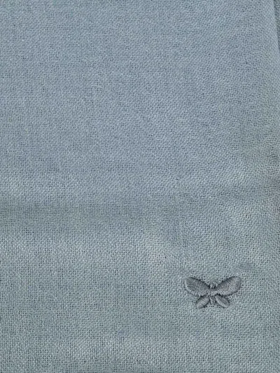 Weekend Max Mara 라우슈 프린지 스카프 In Blue