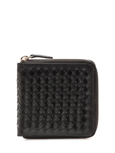 Dragon Diffusion Interlaced Mini Wallet In Black