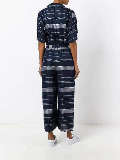 Shop Stella Mccartney Striped Jumpsuit - Blue