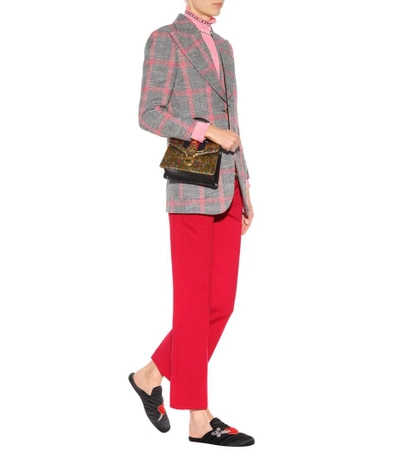 Shop Gucci Sylvie Mini Brocade Shoulder Bag In Multicoloured
