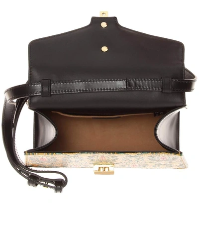 Shop Gucci Sylvie Mini Brocade Shoulder Bag In Multicoloured