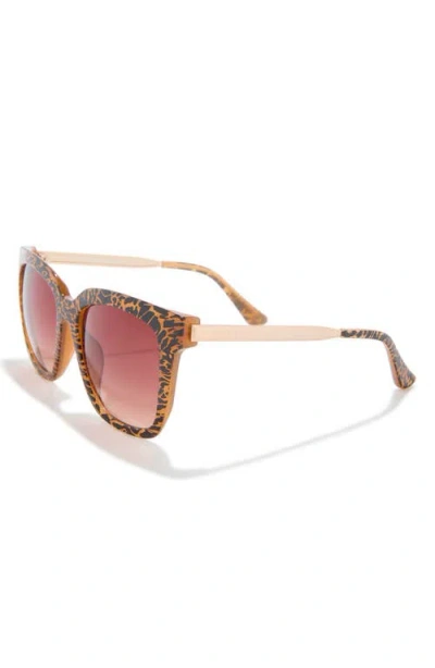 Diff Hailey Square Sunglasses In Brown