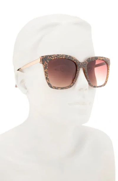 Diff Hailey Square Sunglasses In Brown