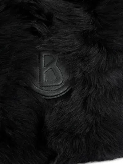 Bogner Shearling Logo-patch Shoulder Bag In Pattern
