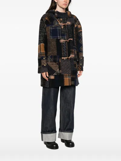 Bye Patchwork Hooded Jacket In Multi