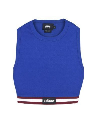 Shop Stussy Tops In Blue