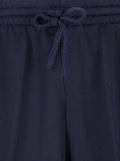 Gucci Web Deatail Trousers In Blue