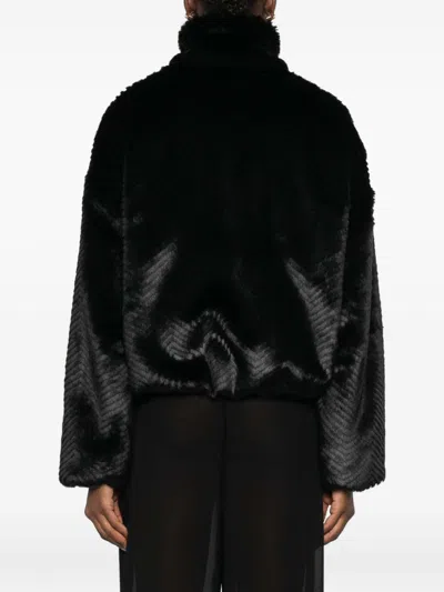 Forte Forte Chevron-pattern Jacket In Brown