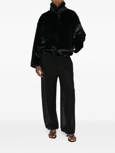 Forte Forte Chevron-pattern Jacket In Brown