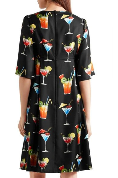 Shop Dolce & Gabbana Printed Silk-twill Dress