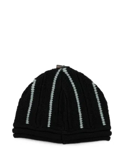 Ader Error Bead-embellished Beanie In Black