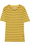 ISABEL MARANT ÉTOILE Andreia striped slub linen and cotton-blend jersey T-shirt