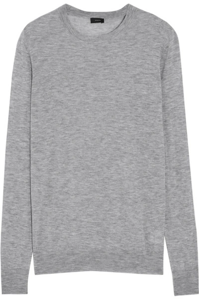 Shop Joseph Cashmere Sweater In Gray