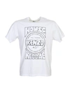 KENZO Whitw Cotton T-shirt With Front Print,5TS0184SI01