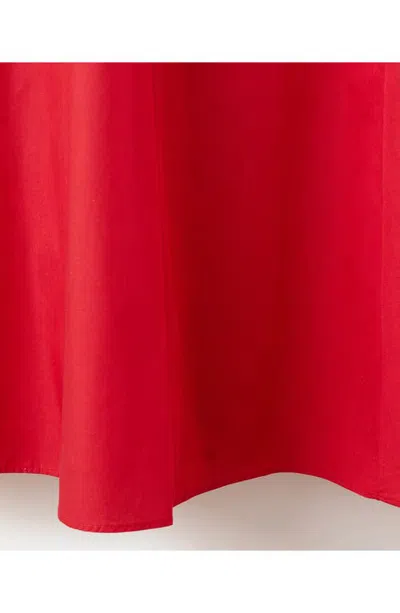 Mango Flared Midi-dress In Red