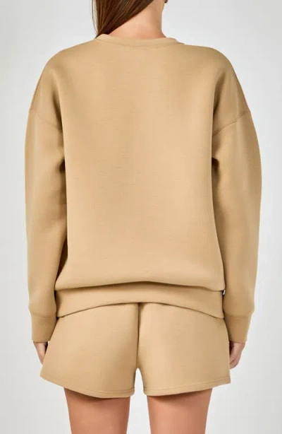 Grey Lab Relaxed Scuba Pullover In Brown