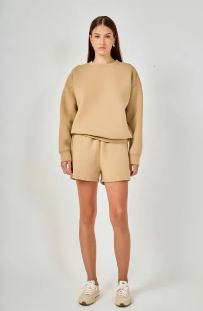 Grey Lab Relaxed Scuba Pullover In Brown