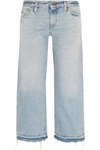 SIMON MILLER W005 Grants cropped frayed wide-leg jeans