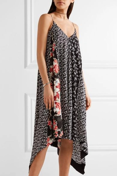 Shop Rag & Bone Londar Asymmetric Floral-print Crepe Midi Dress