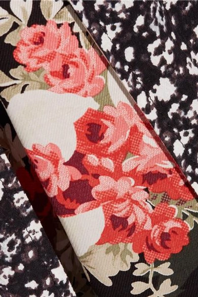 Shop Rag & Bone Londar Asymmetric Floral-print Crepe Midi Dress