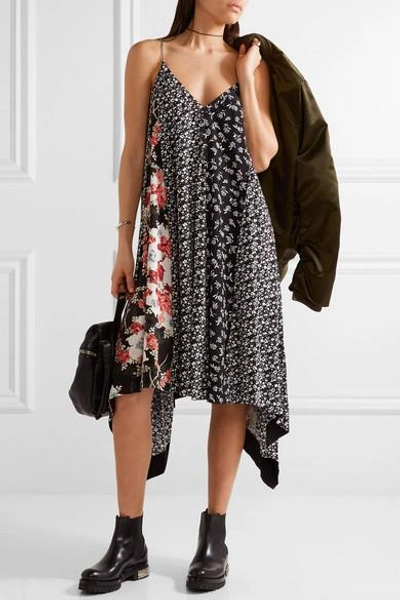 Shop Rag & Bone Londar Asymmetric Floral-print Crepe Midi Dress