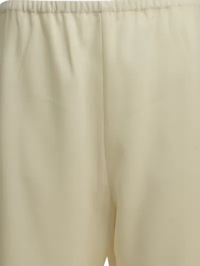 Almada Label Bea Elasticated-waistband Trousers In White