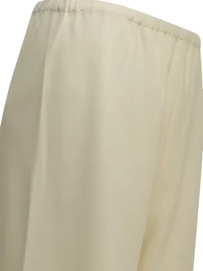 Almada Label Bea Elasticated-waistband Trousers In White