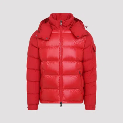 Moncler Maya Jacket Quilted Nylon Down Jacket In Red